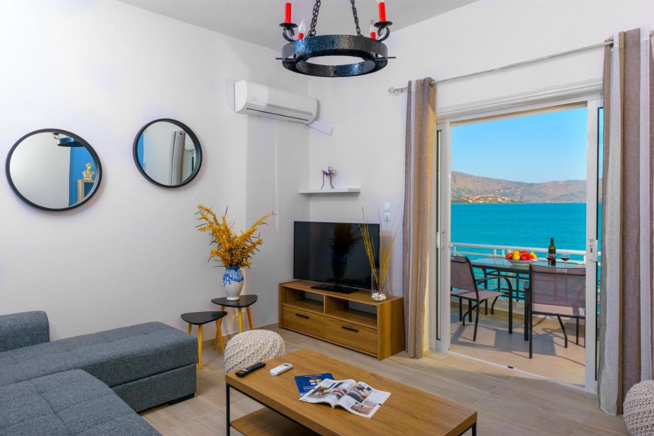 Margarita'S Seafront Luxury Apartment Elounda  Ngoại thất bức ảnh